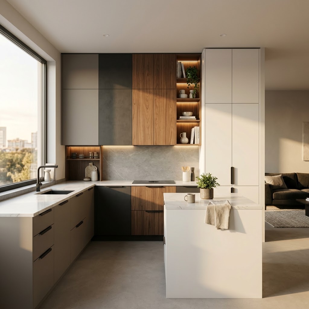 Фасады 2026: матовый анти‑фингер, супермат, шпон, эмаль — что выбрать под ваш стиль и бюджет